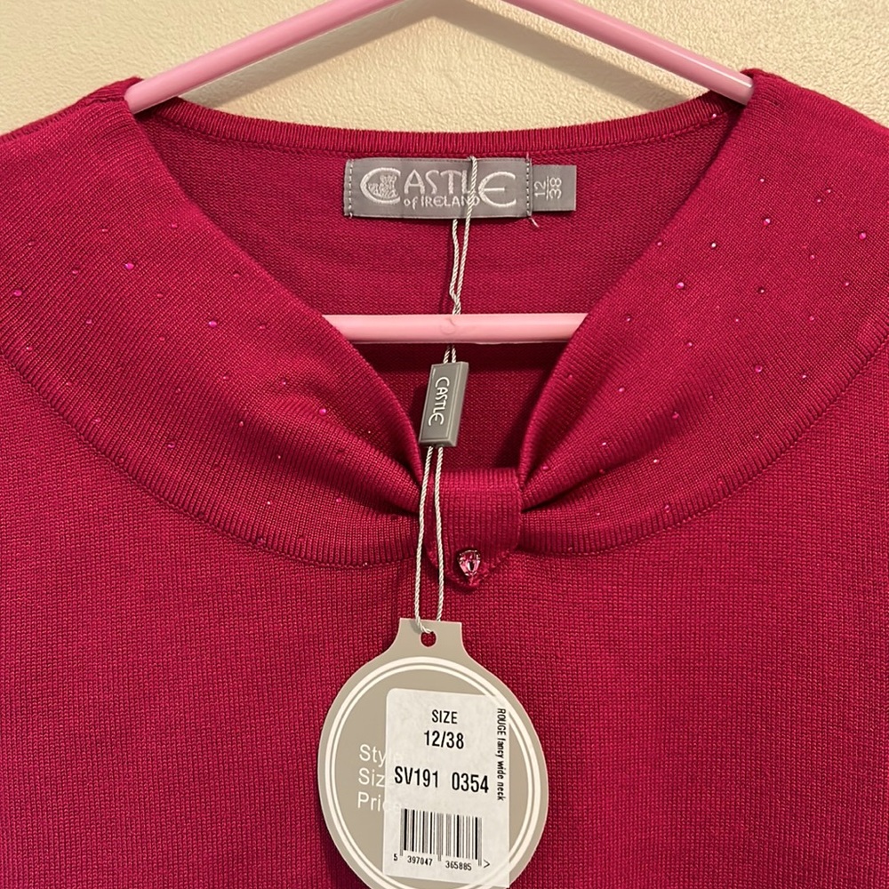Castle of Ireland embellished ladies knit sweater